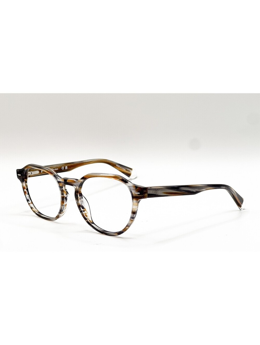 Calvin Klein Jeans CKJ23627 259 Gray Brown Round Eyeglass Frames 51-19-145